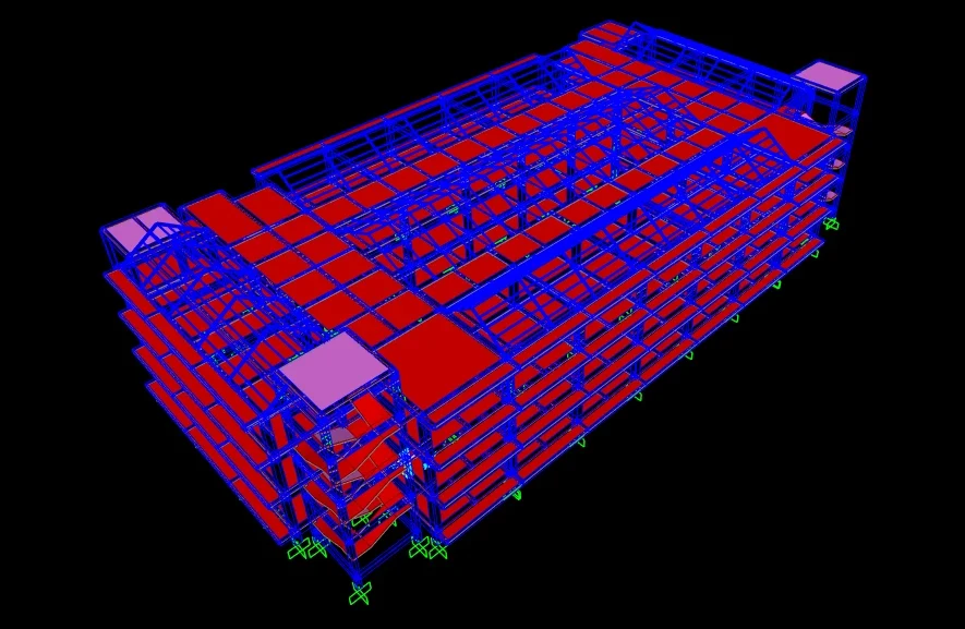 Pemodelan 3D Struktur Kampus SAP2000