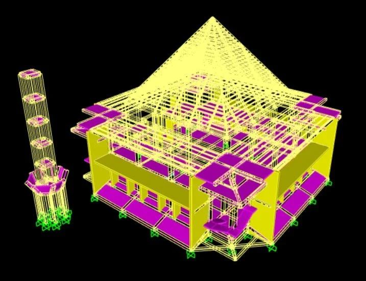 Pemodelan Struktur Bentang Lebar & Kubah SAP2000