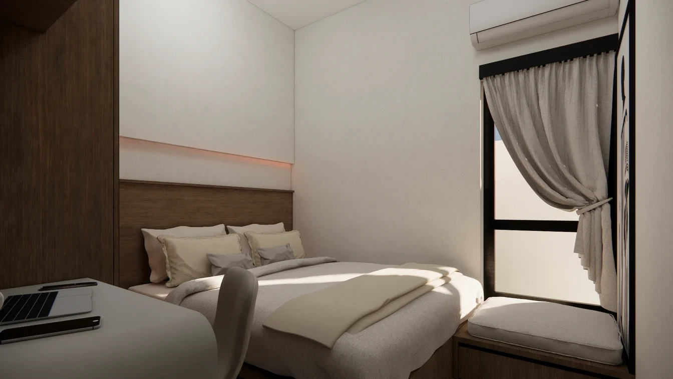 Lounge & Area Santai Bernuansa Kayu