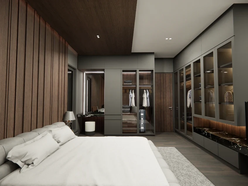 Ruang Keluarga Utama dengan Ceiling Tinggi